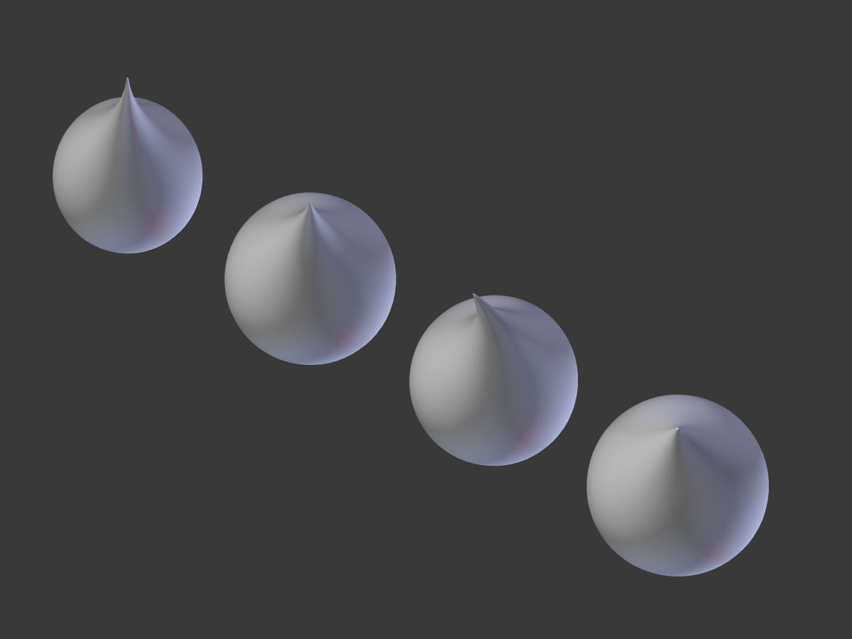 Water - Blood Drops Low-poly 3D model_8