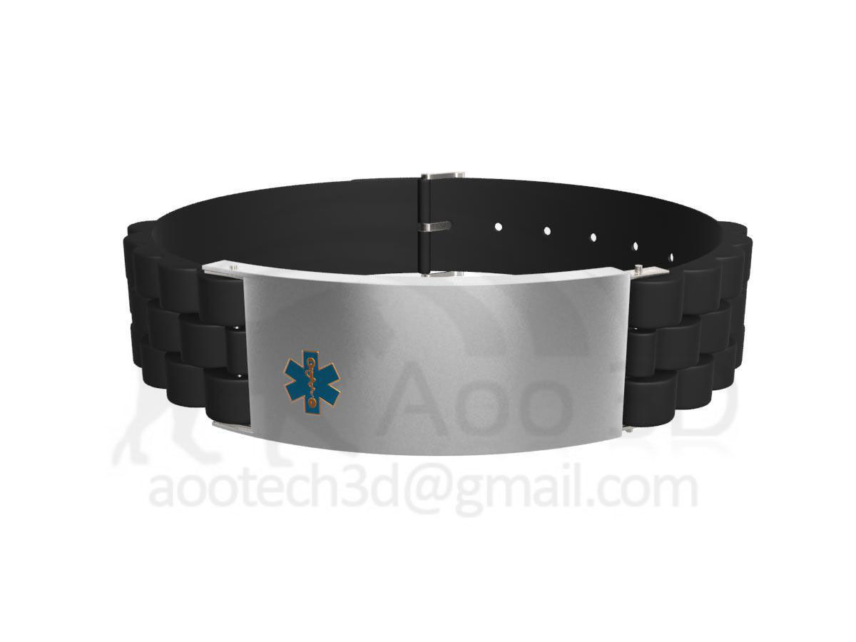 Medical Bracelet Design 3D print model_4