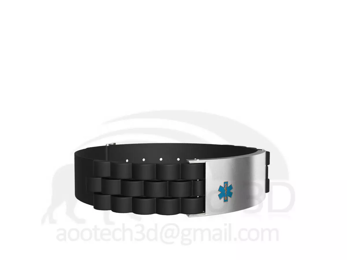 Medical Bracelet Design 3D print model_0