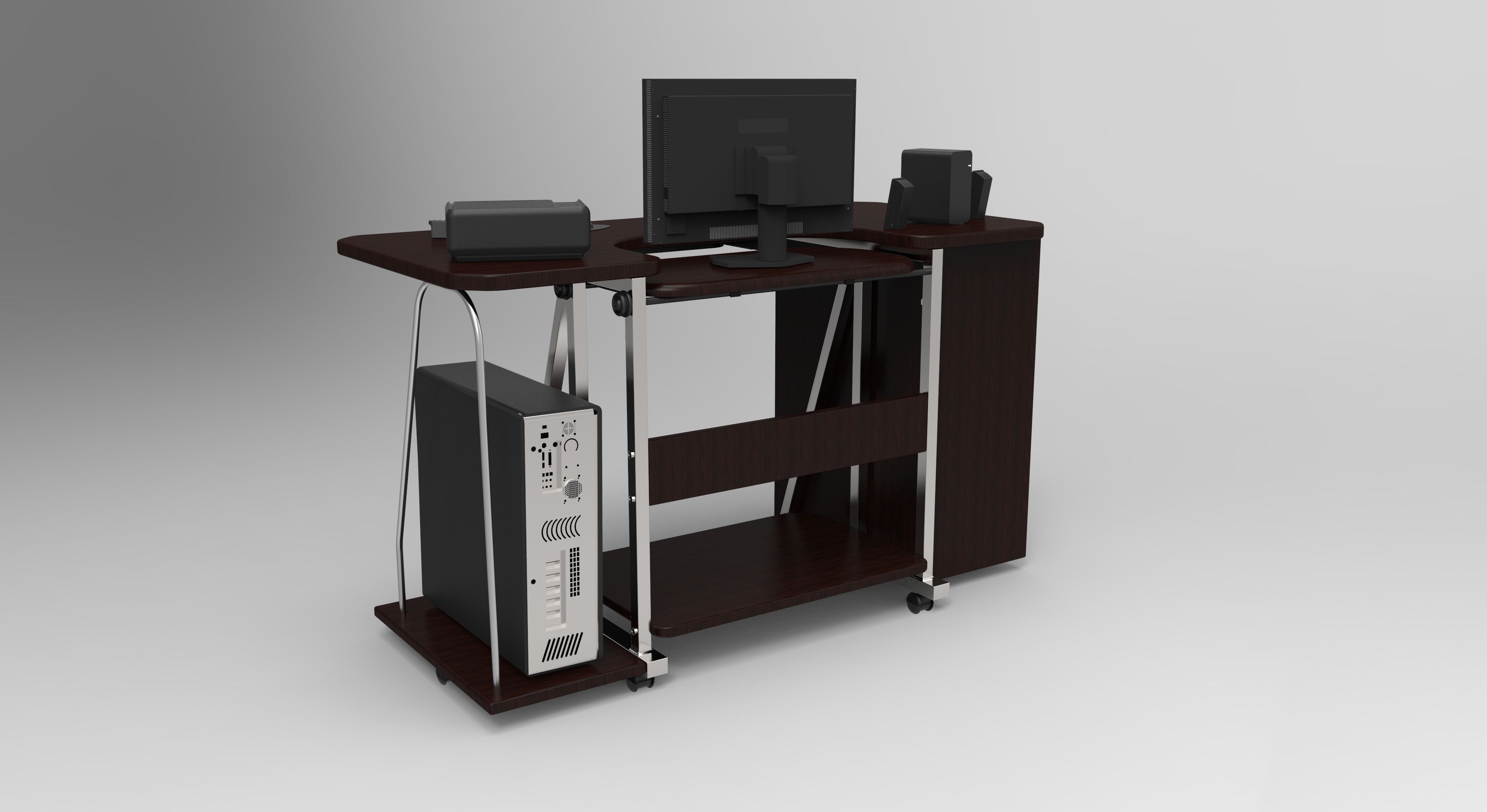 pc table 3 3D model_5