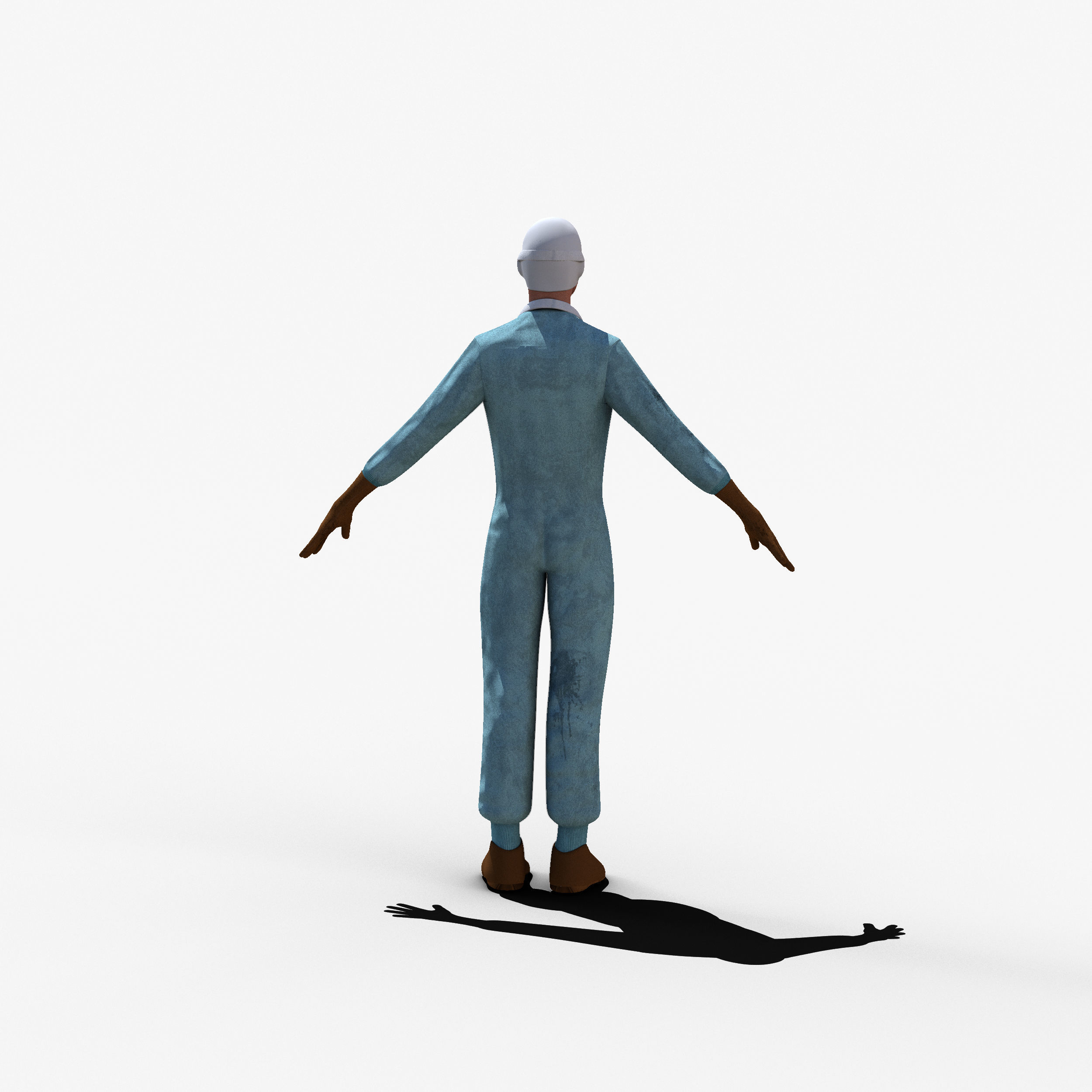 Giuseppe Farina 1950 Low-poly 3D model_5