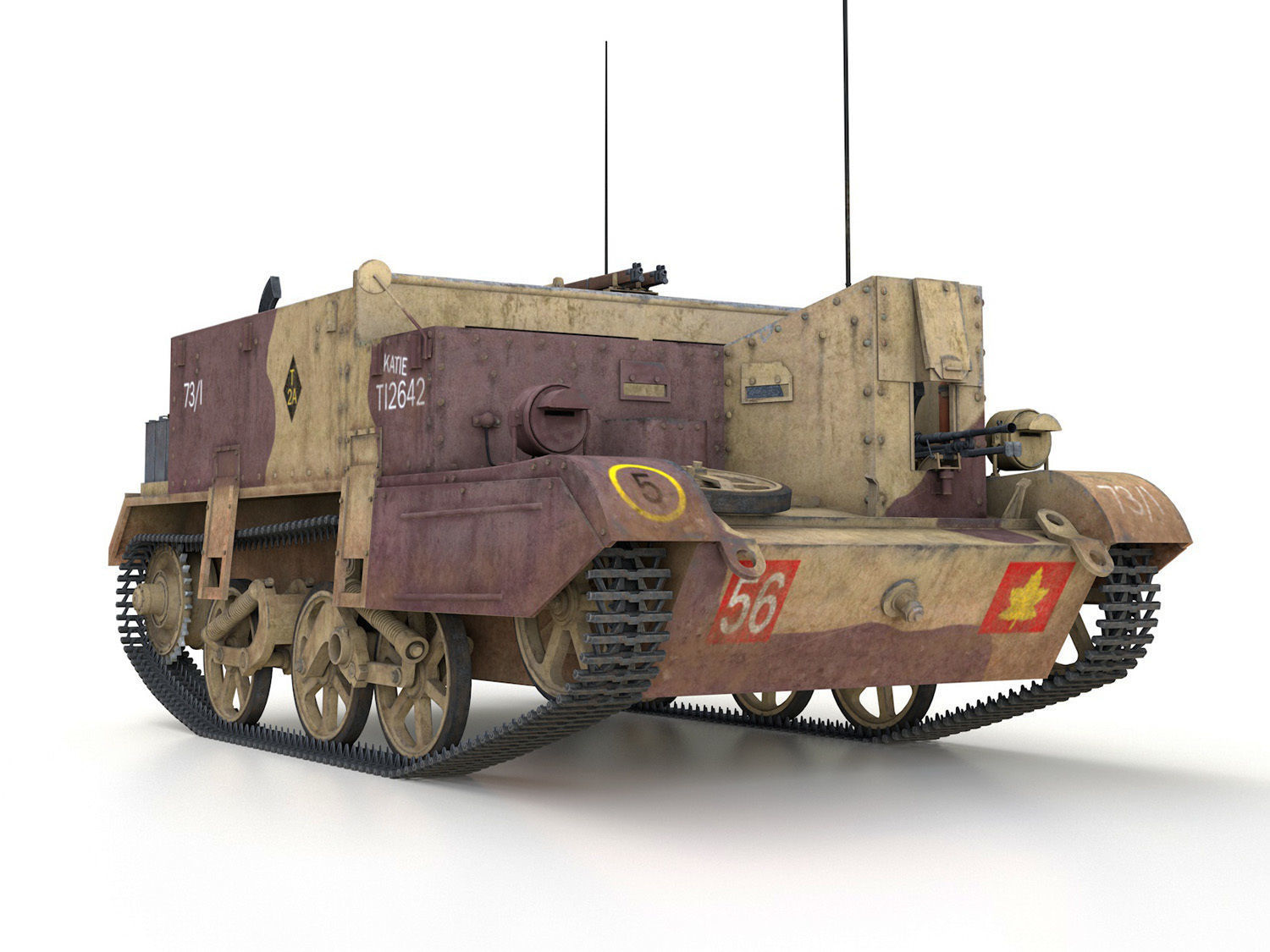 Bren Gun Carrier MK I - BUC - T12642  3D model_7