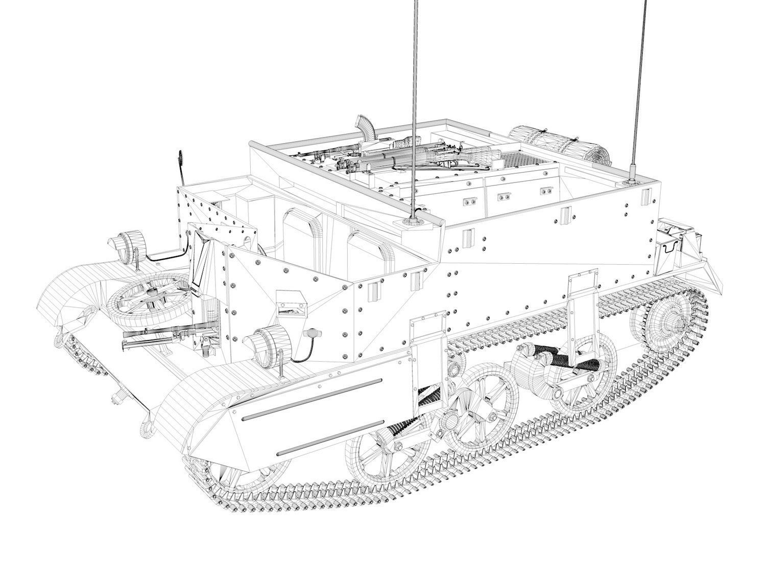 Bren Gun Carrier MK I - BUC - T12642  3D model_10