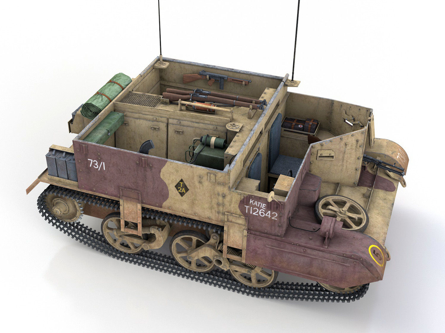 Bren Gun Carrier MK I - BUC - T12642  3D model_6