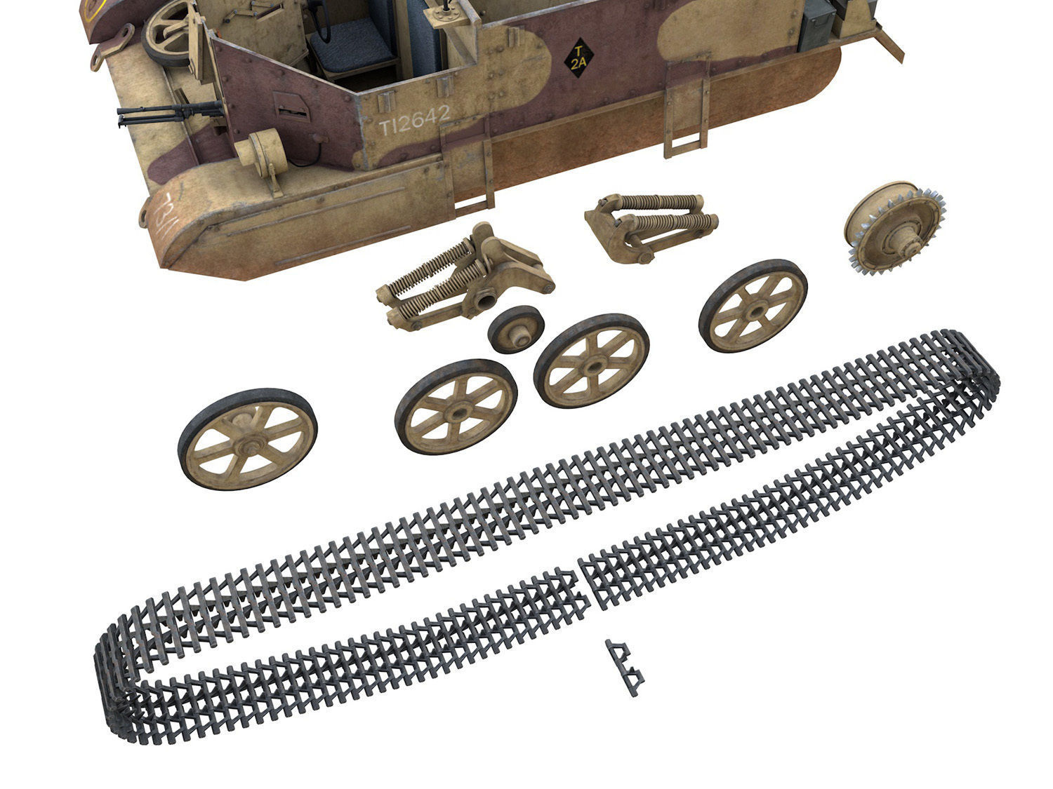 Bren Gun Carrier MK I - BUC - T12642  3D model_9