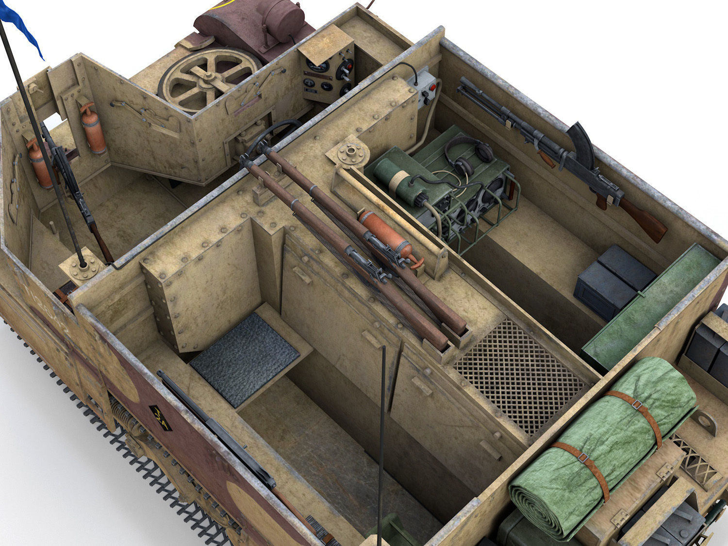Bren Gun Carrier MK I - BUC - T12642  3D model_8