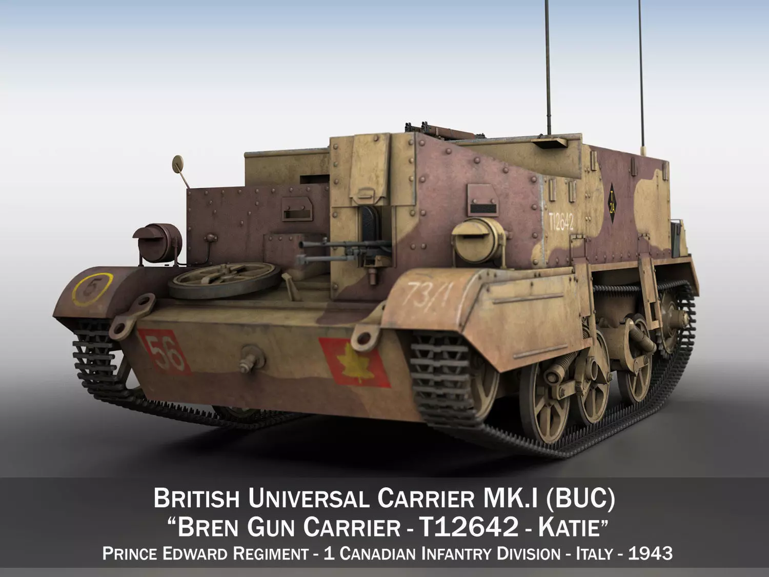 Bren Gun Carrier MK I - BUC - T12642  3D model_0