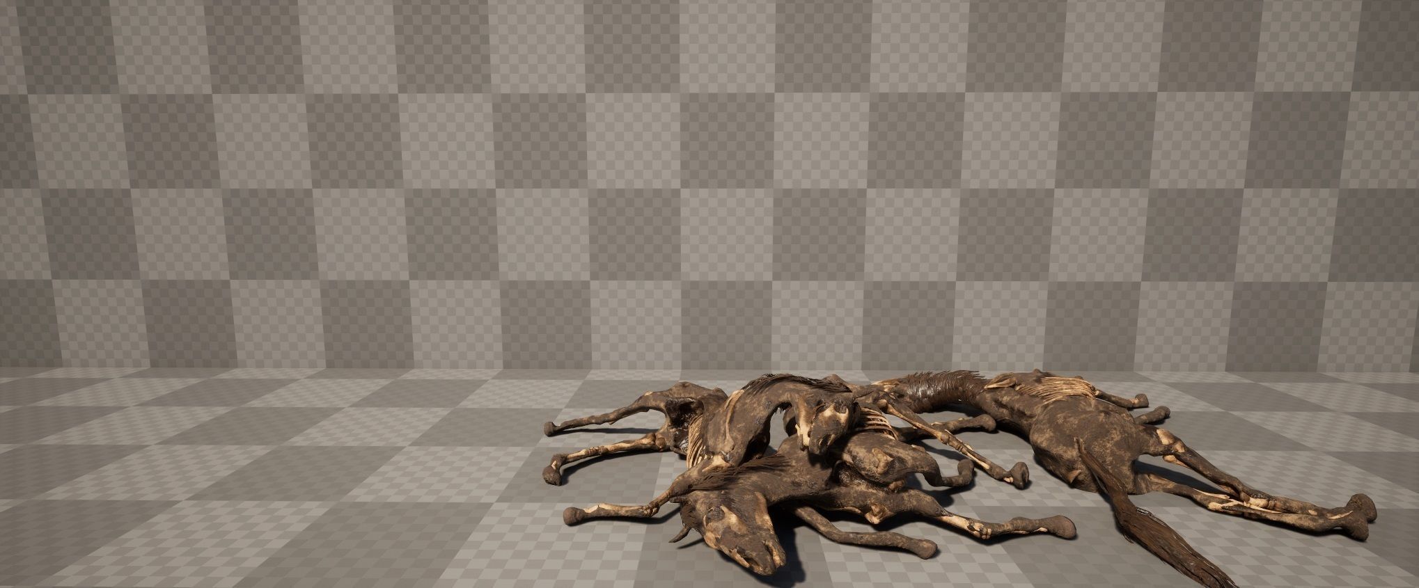 Dead Farm Animals Low-poly 3D model_8