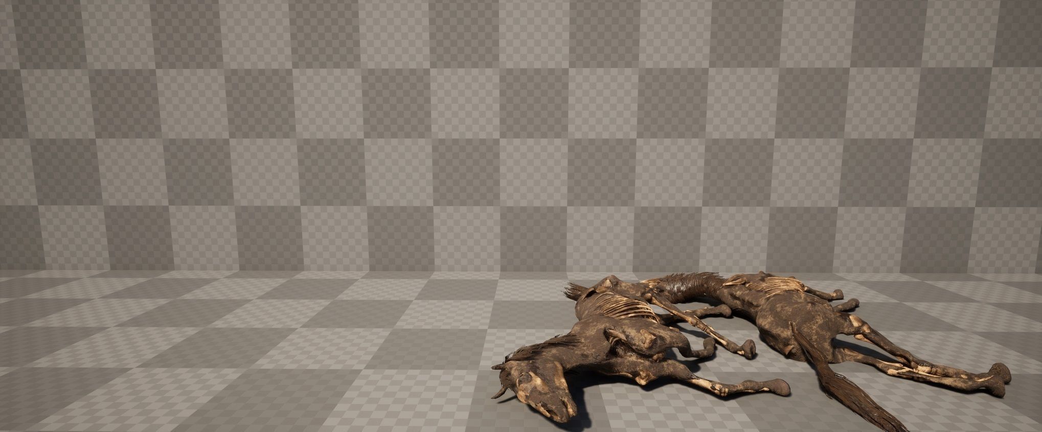 Dead Farm Animals Low-poly 3D model_9