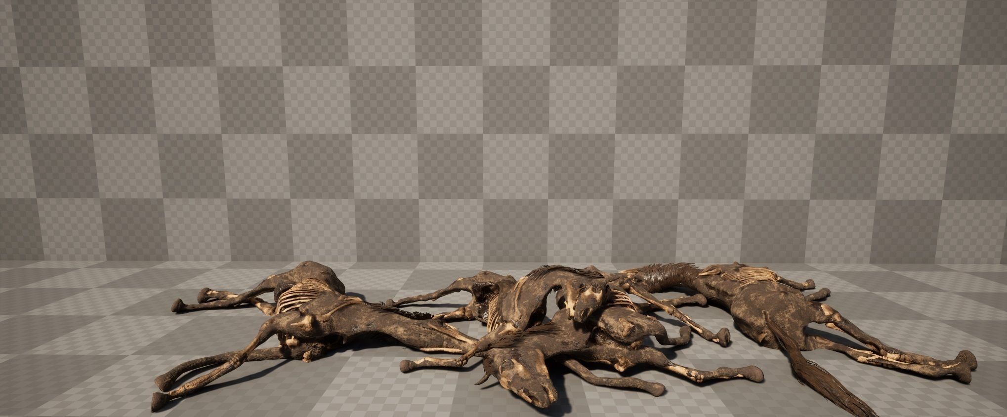 Dead Farm Animals Low-poly 3D model_6