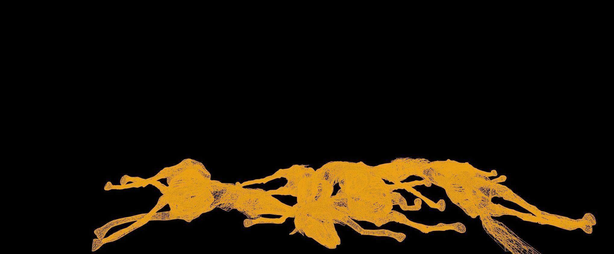 Dead Farm Animals Low-poly 3D model_10