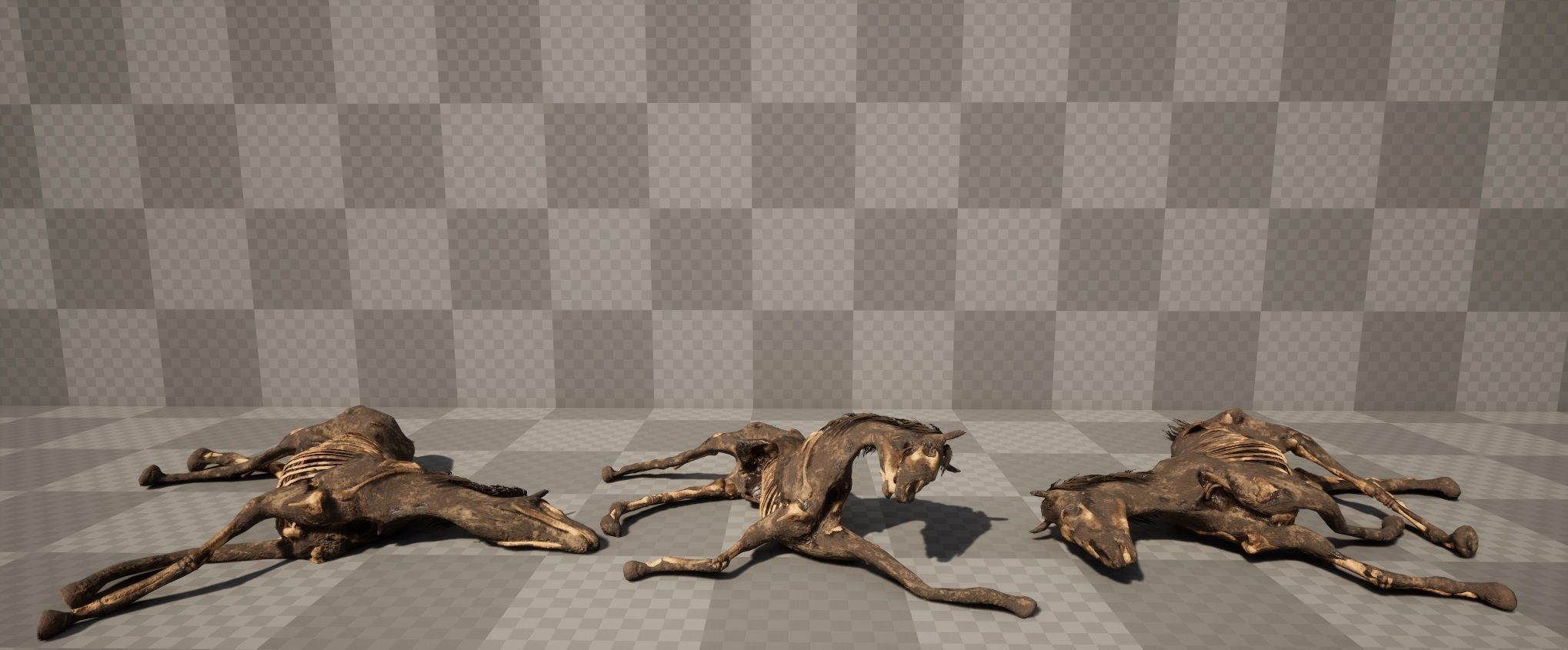 Dead Farm Animals Low-poly 3D model_7