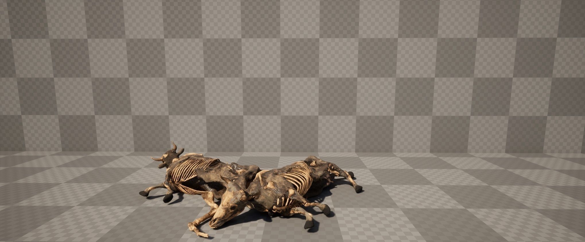 Dead Farm Animals Low-poly 3D model_4