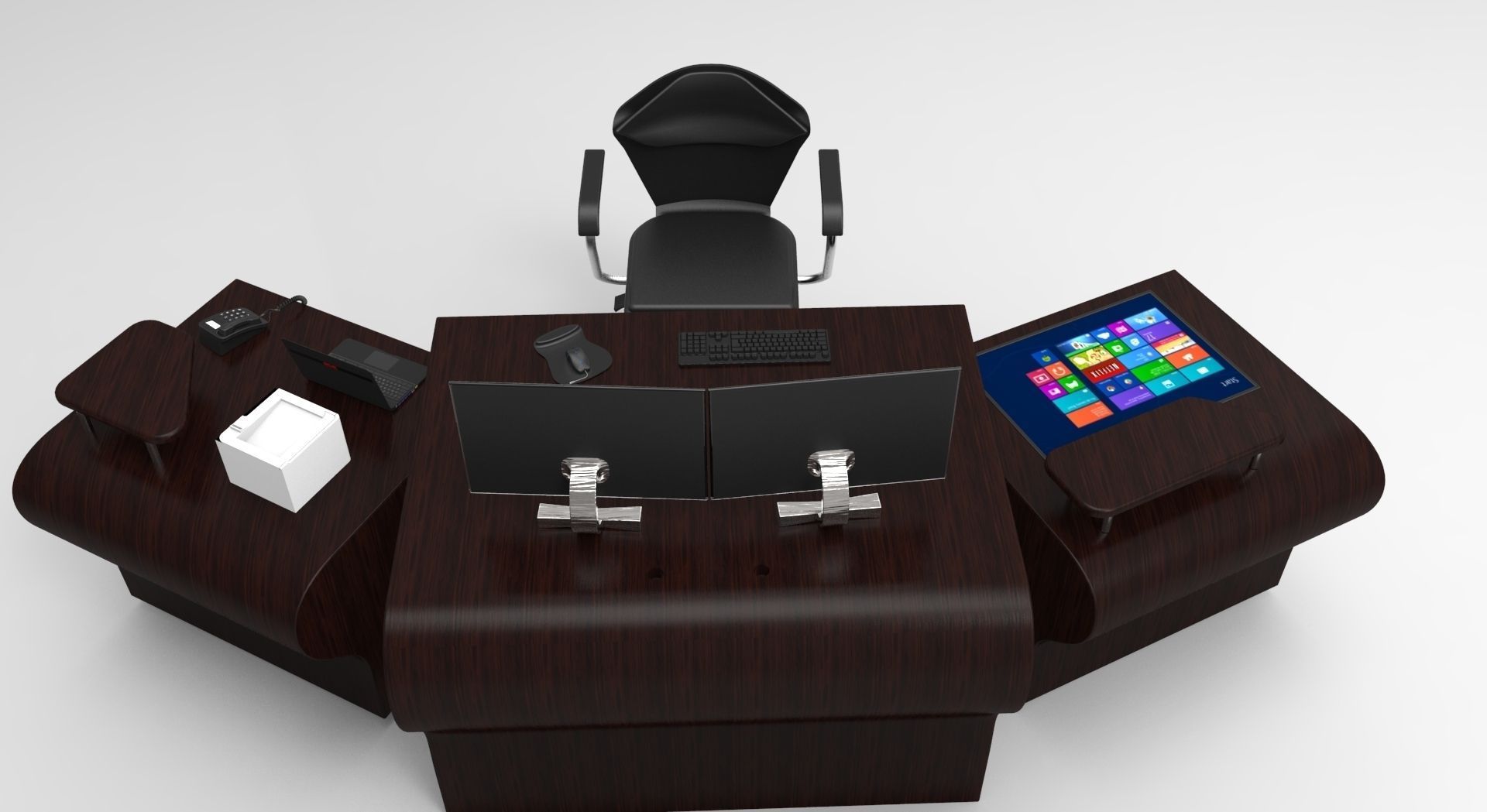 Pc table 2 3D model_7