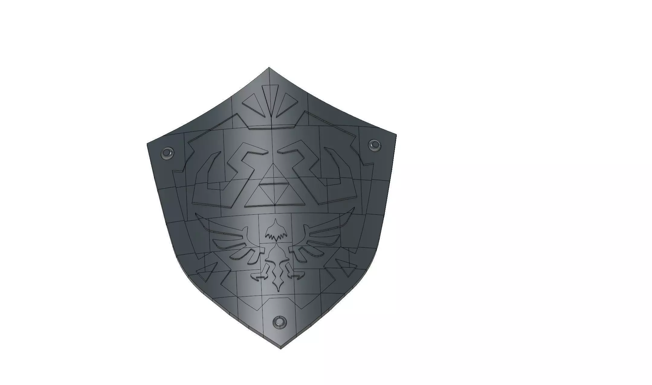 Shield audi front brake pads 3D print model_0