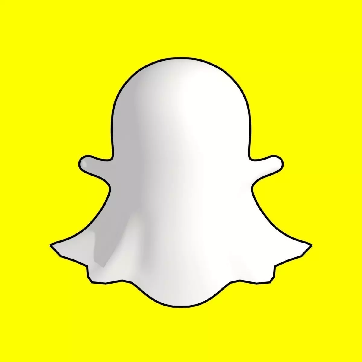 Snapchat Ghost Low-poly 3D model