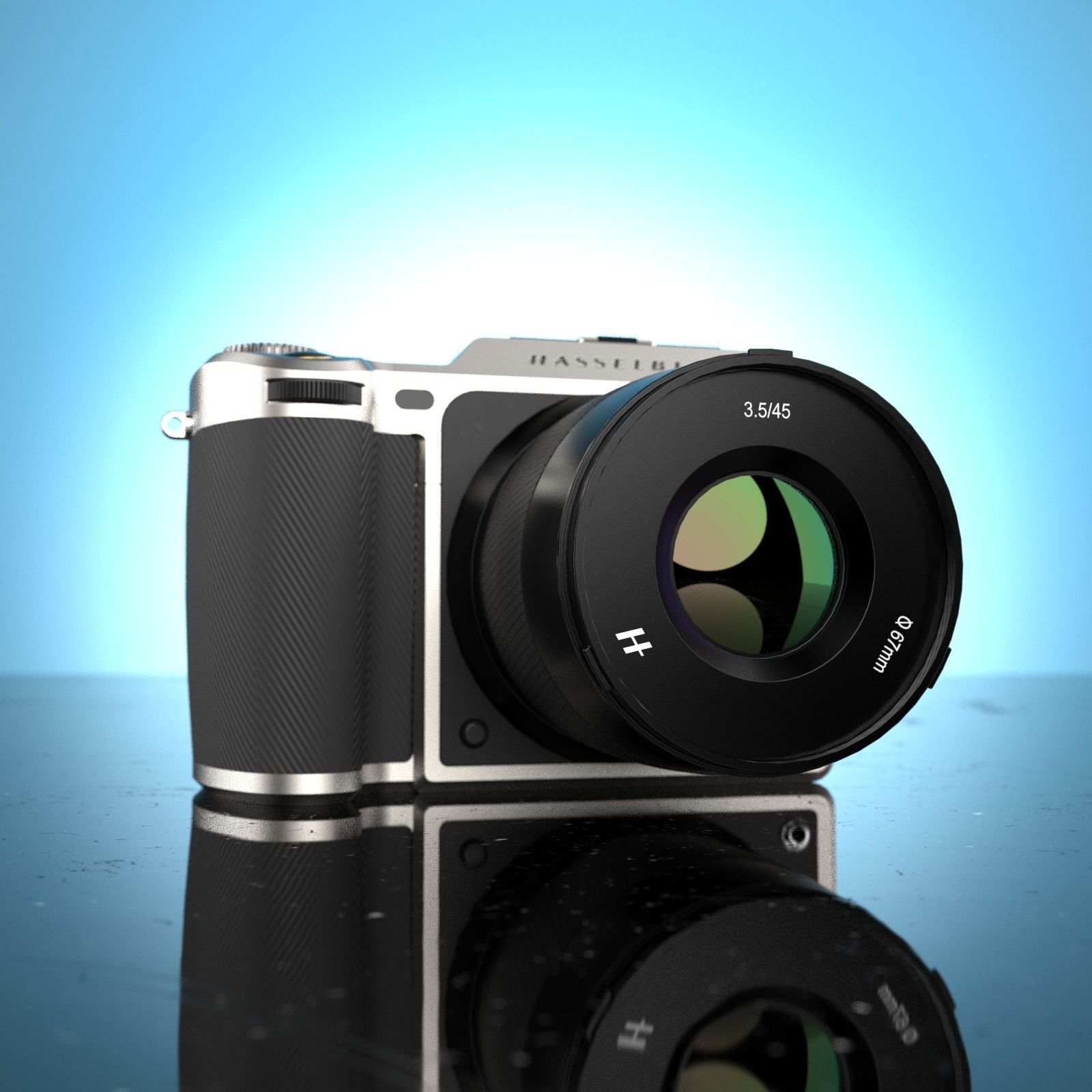 Hasselblad X1D-50c Medium Format Mirrorless Digital Camera 3D model_3