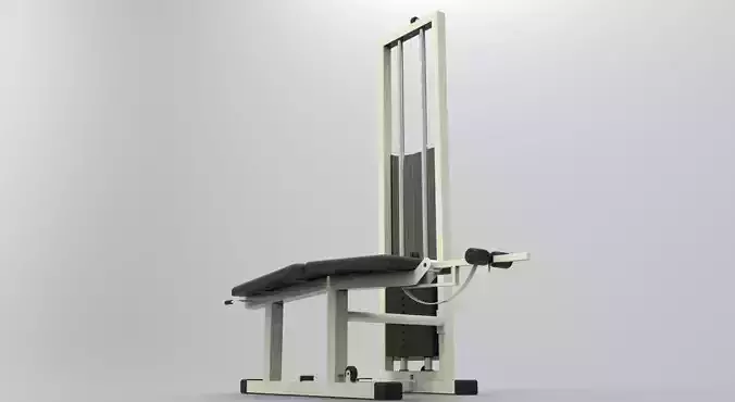 leg curl machine Free 3D model