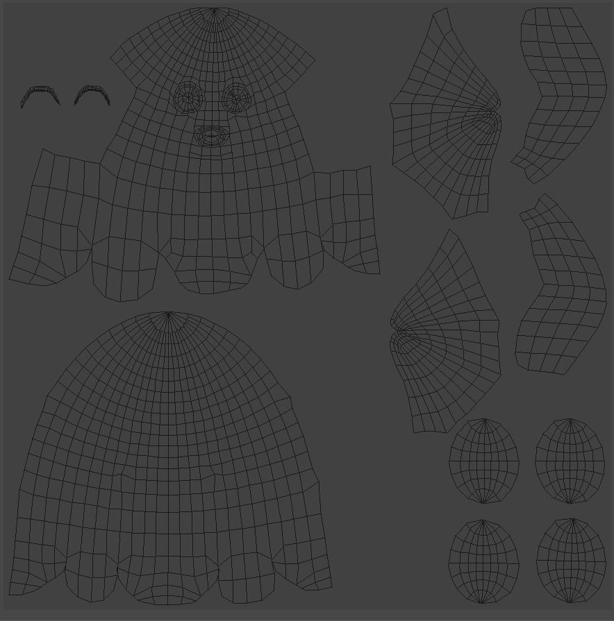 Ghosty Angel Low-poly 3D model_5