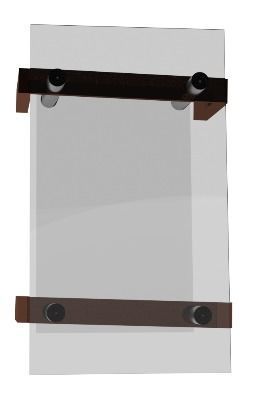 Glass Table Low-poly 3D model_3