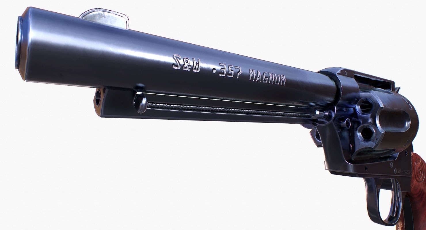 Colt Peacemaker SAA CO2 Low-poly 3D model_8