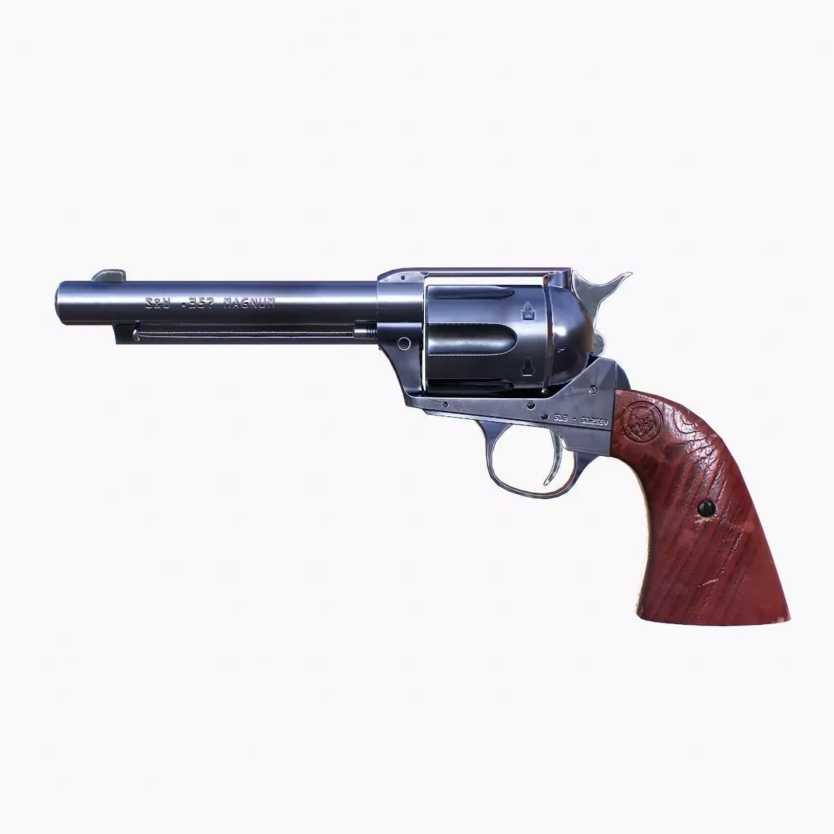 Colt Peacemaker SAA CO2 Low-poly 3D model_0