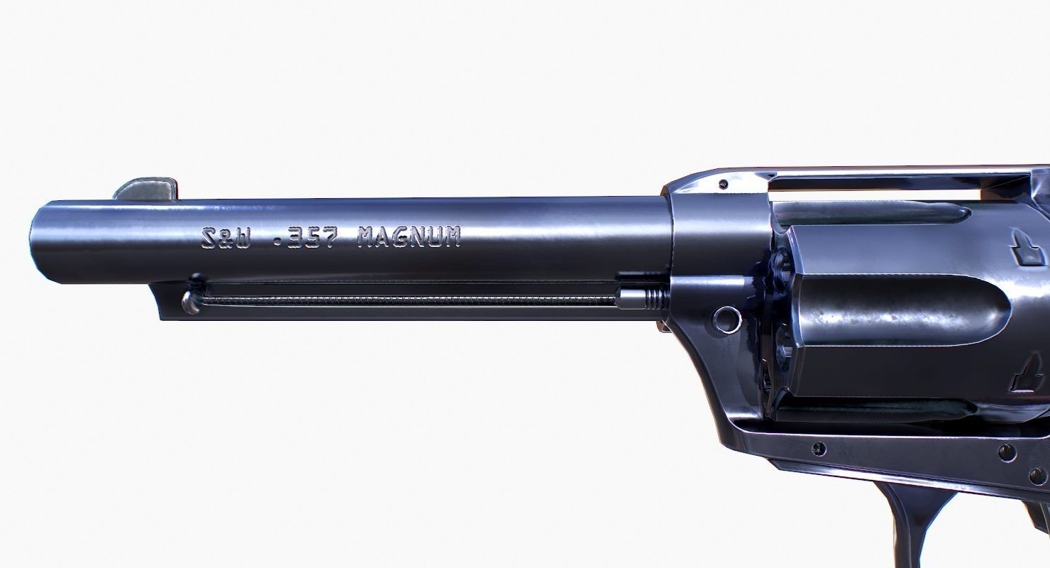 Colt Peacemaker SAA CO2 Low-poly 3D model_4