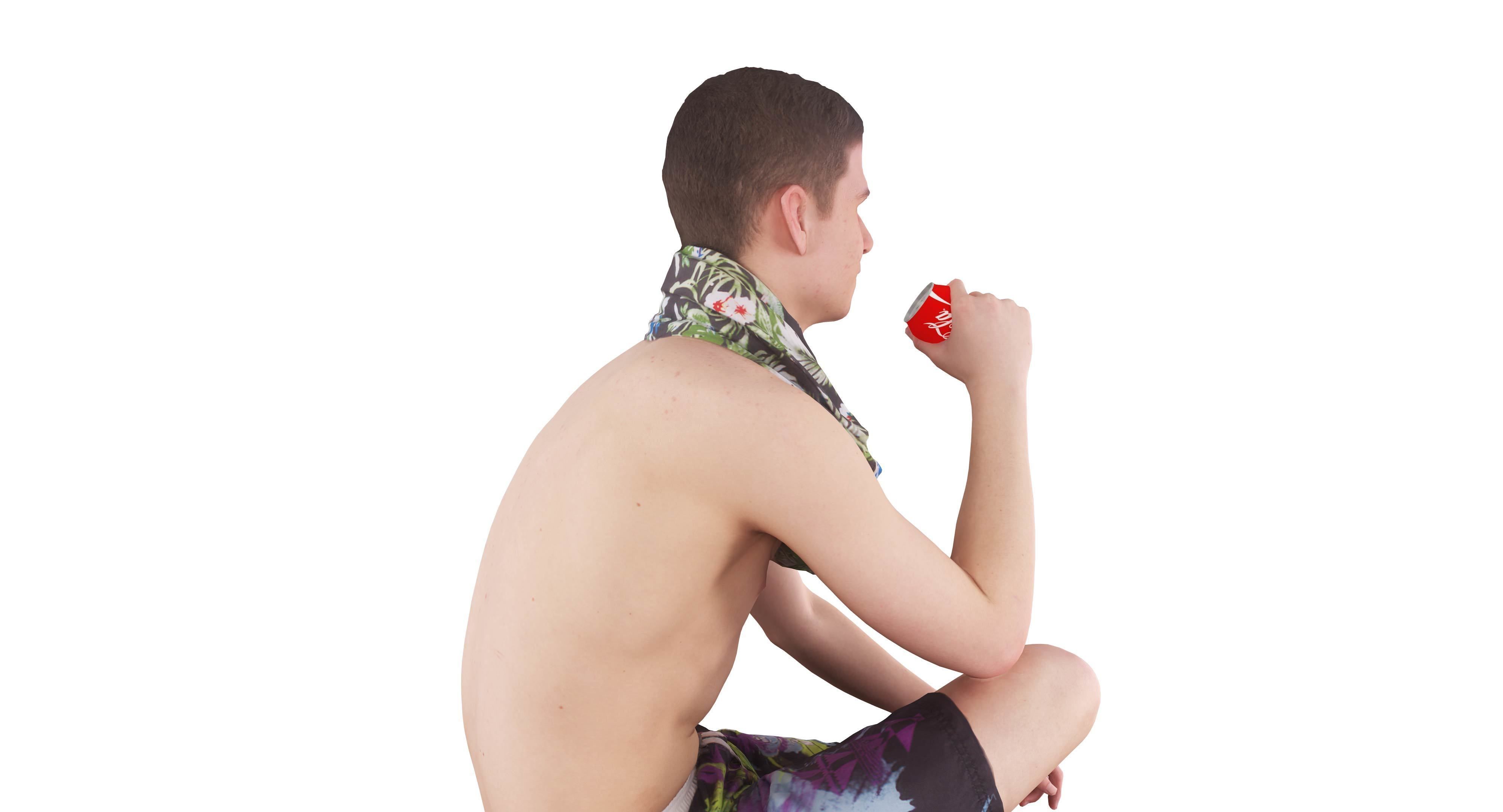 Resort People Pack Low-poly 3D model_418