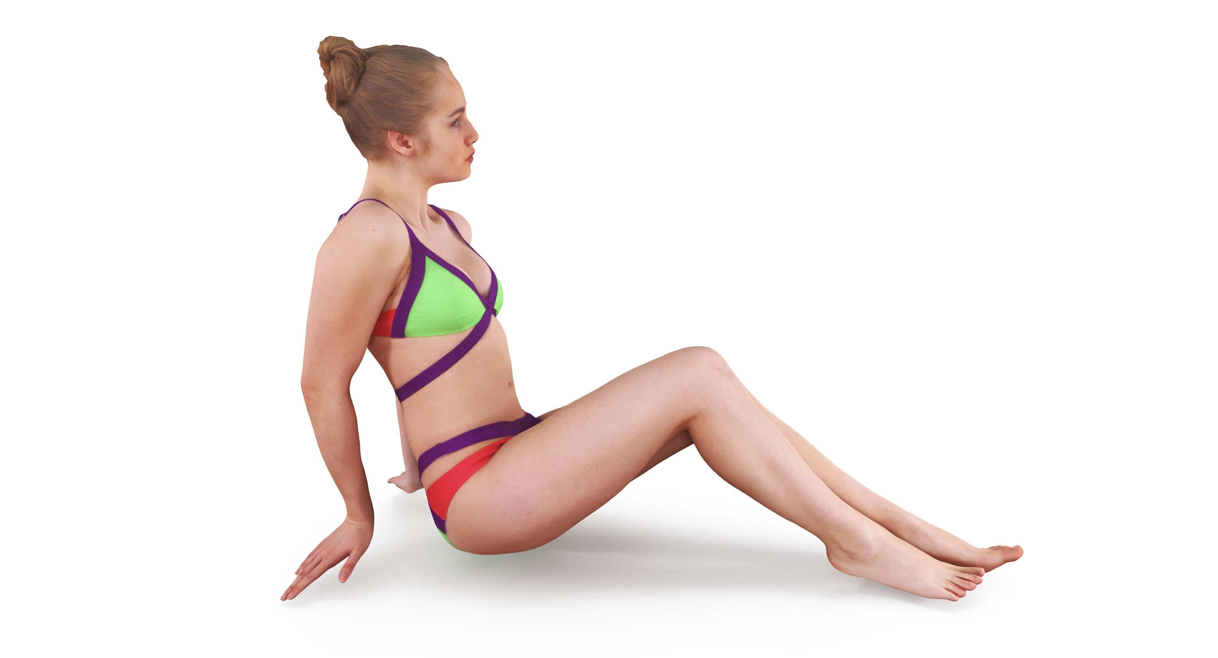 Resort People Pack Low-poly 3D model_392