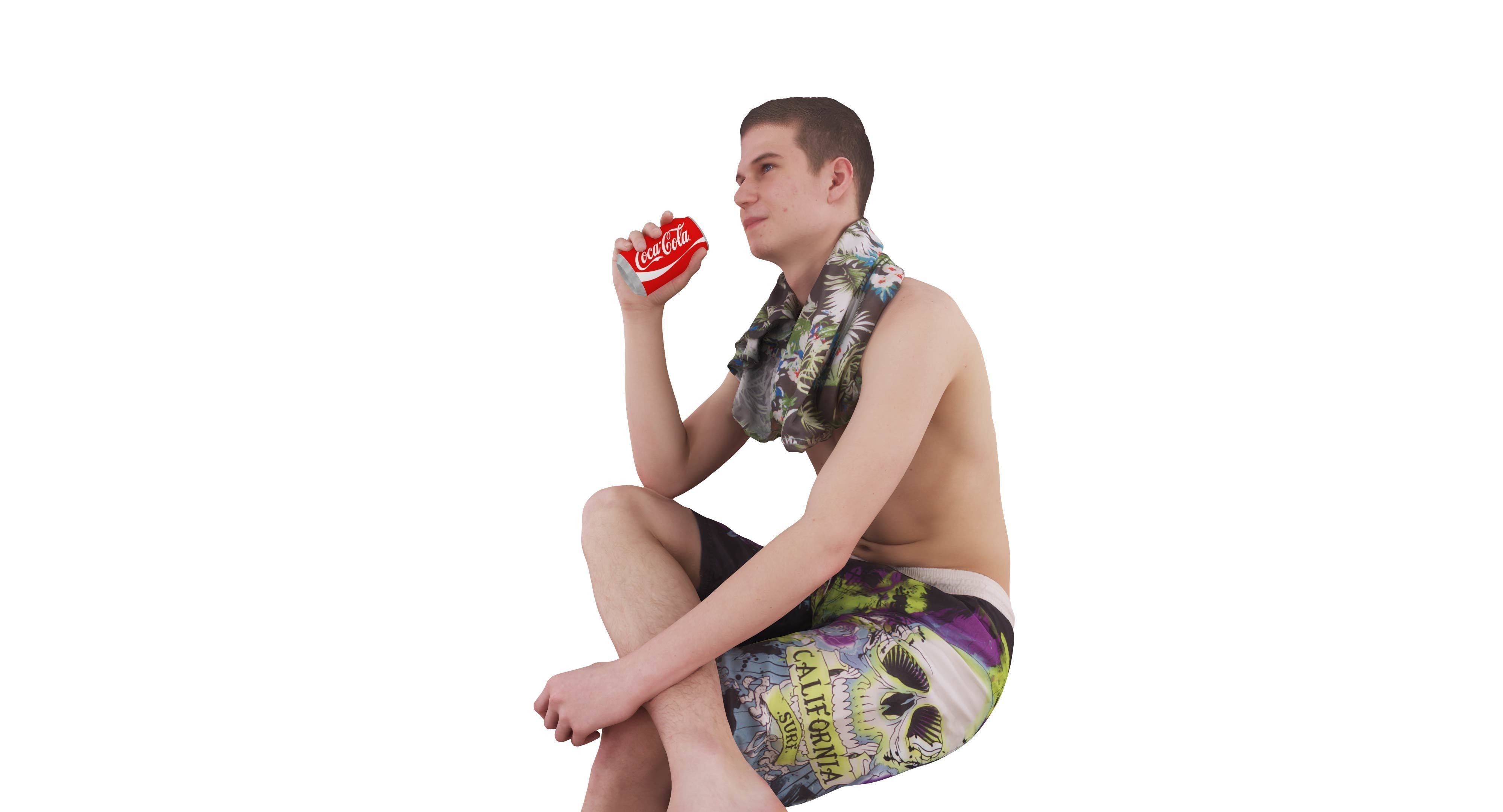 Resort People Pack Low-poly 3D model_422