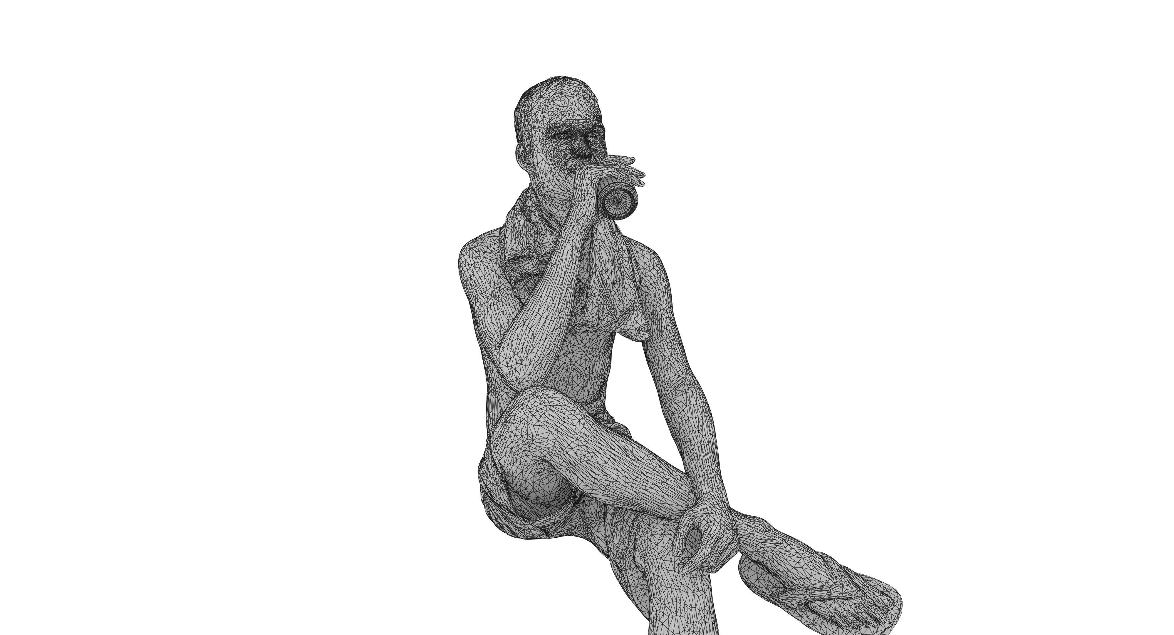 Resort People Pack Low-poly 3D model_430