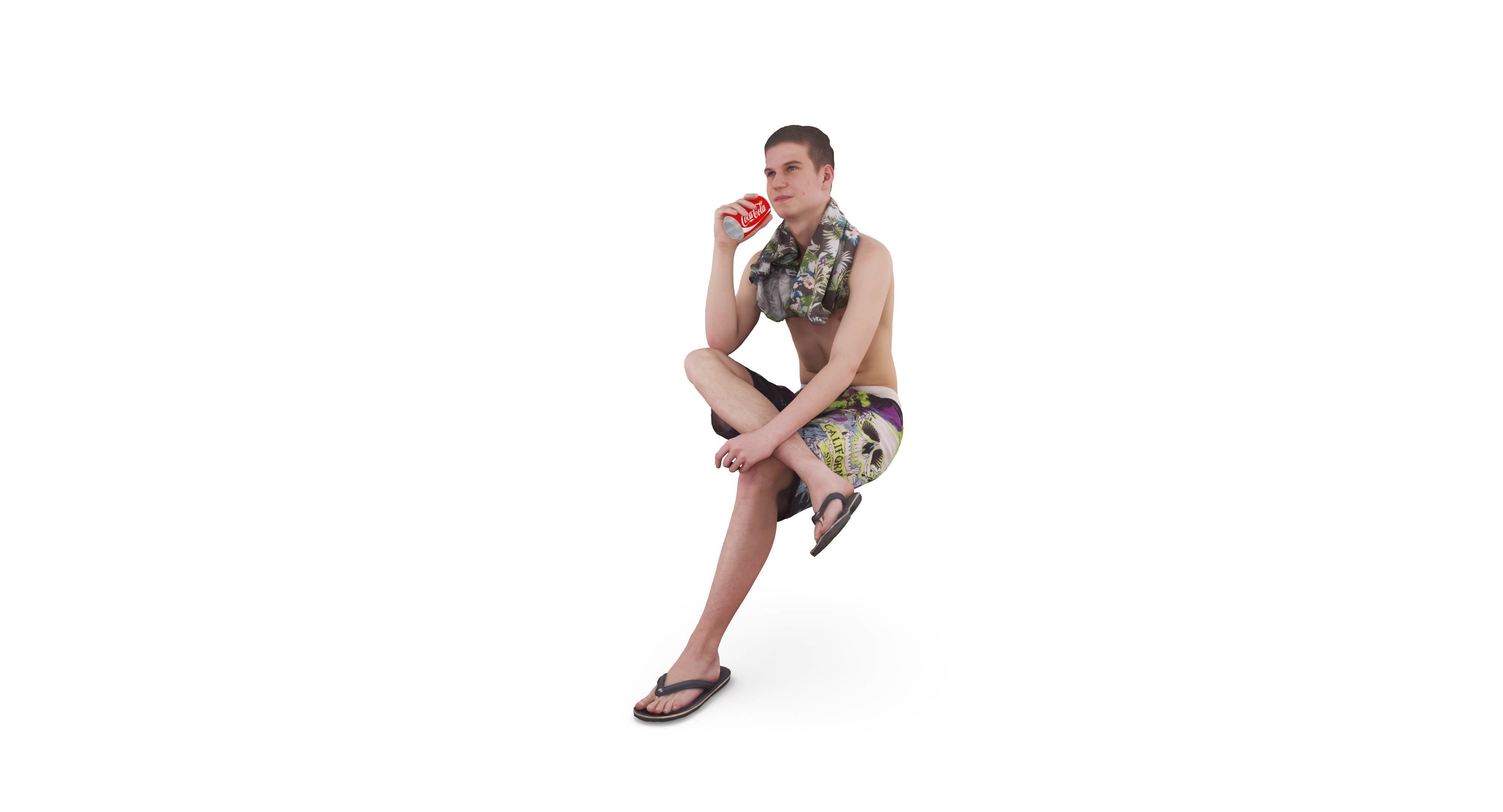 Resort People Pack Low-poly 3D model_22