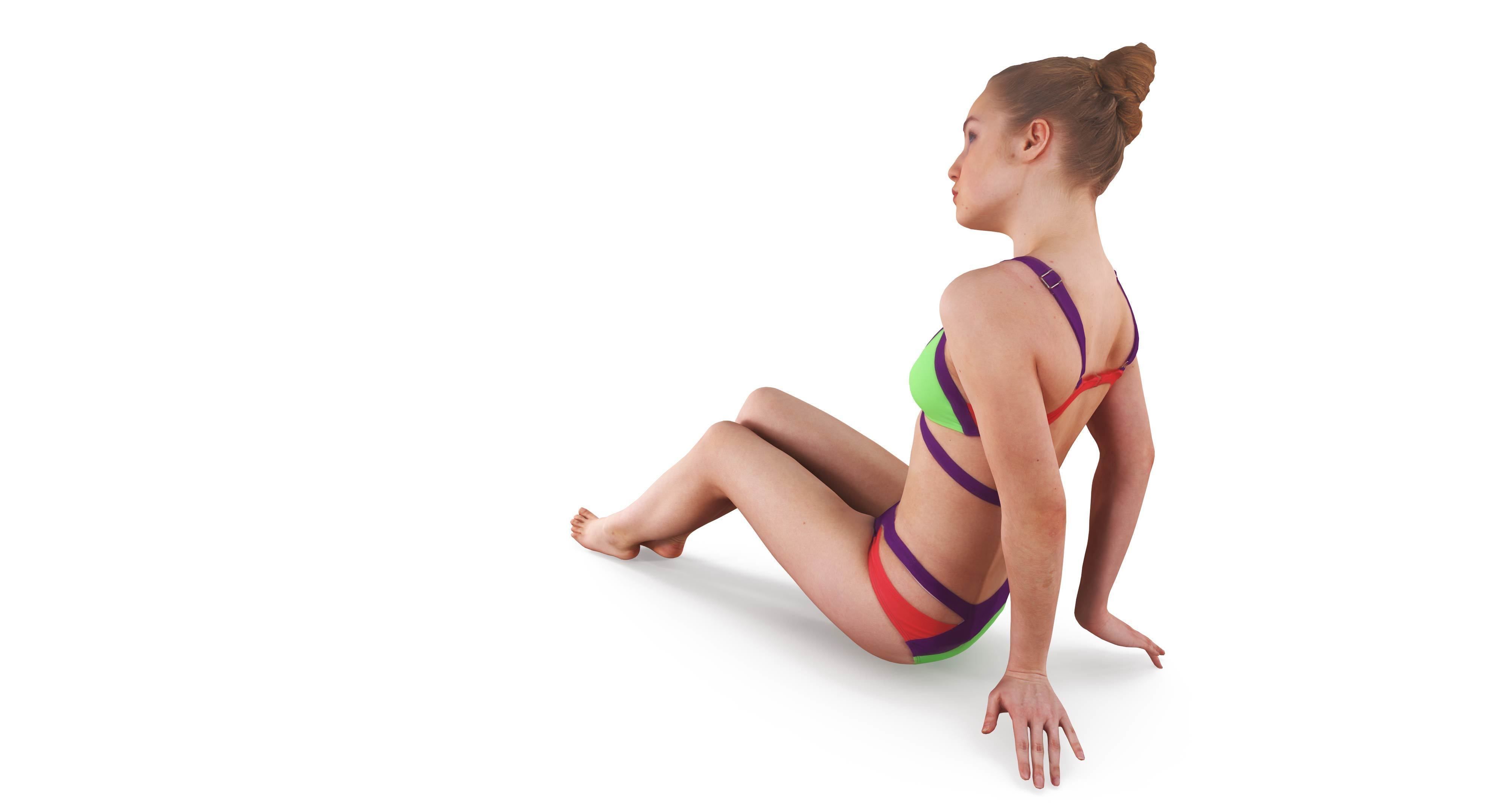 Resort People Pack Low-poly 3D model_389