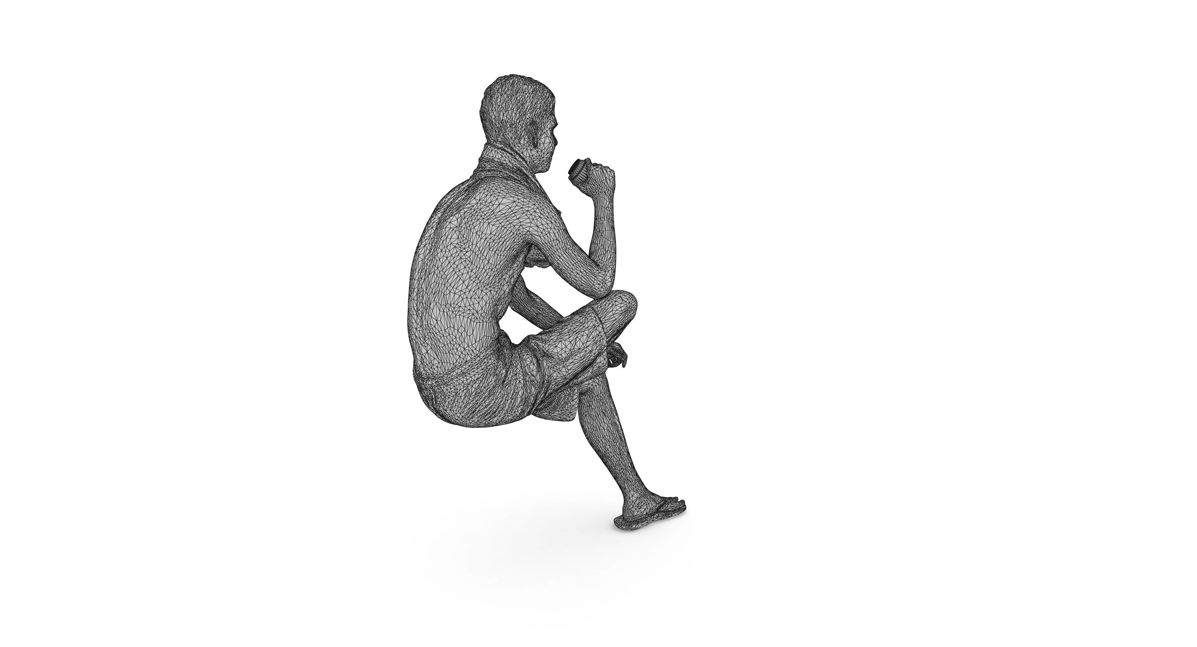 Resort People Pack Low-poly 3D model_426