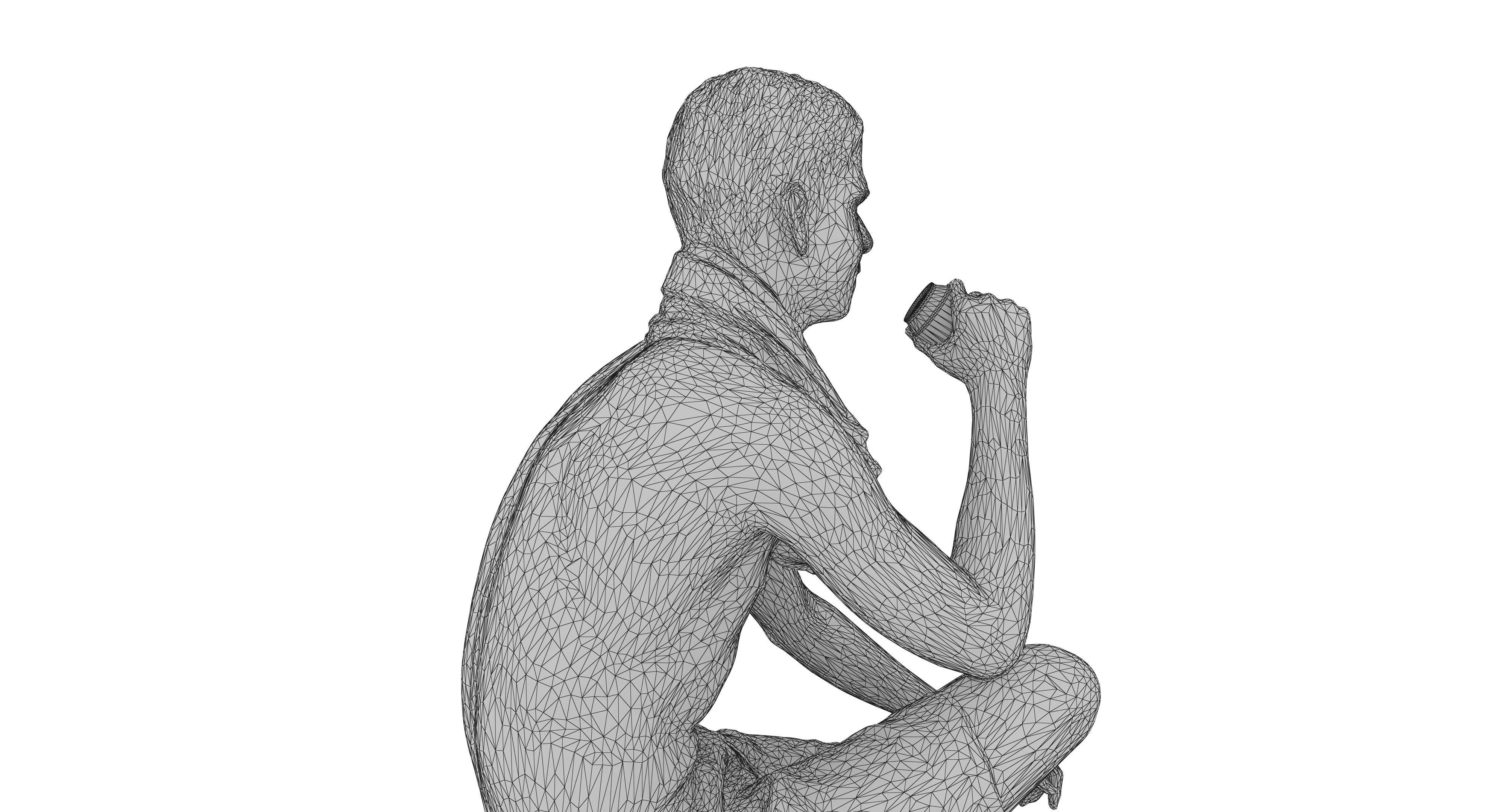 Resort People Pack Low-poly 3D model_437