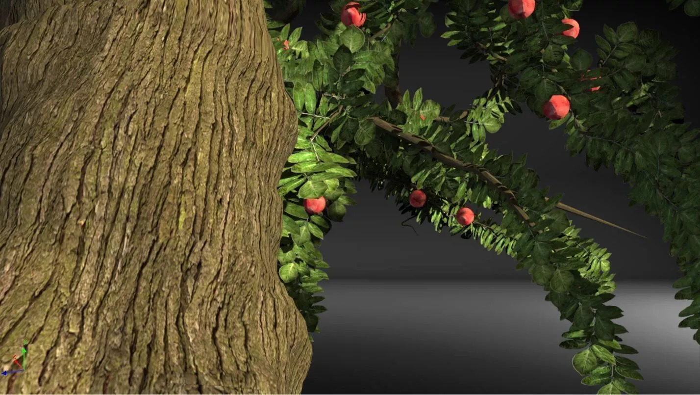 Tree-Fruit-3d apple tree Free 3D model