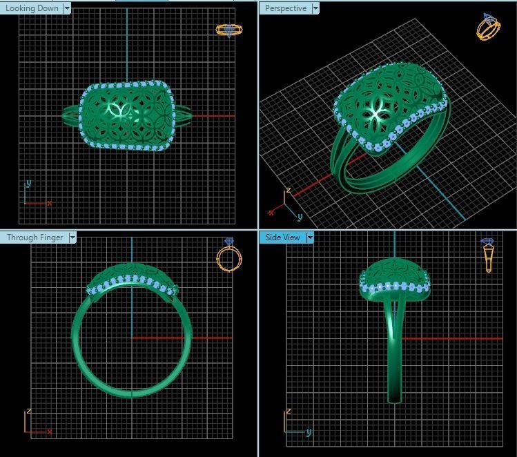 Ring T01339 3D print model_2
