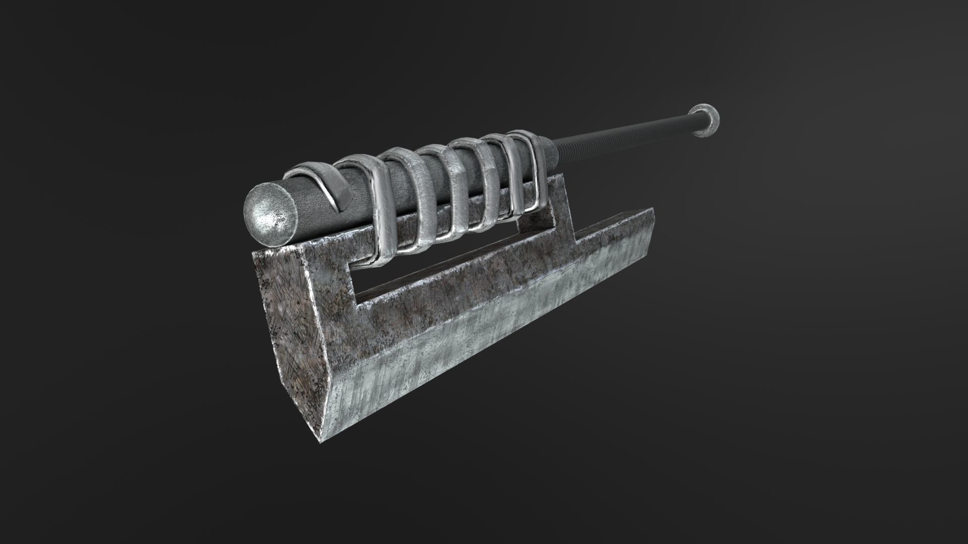 One hit sword Low-poly 3D model_23