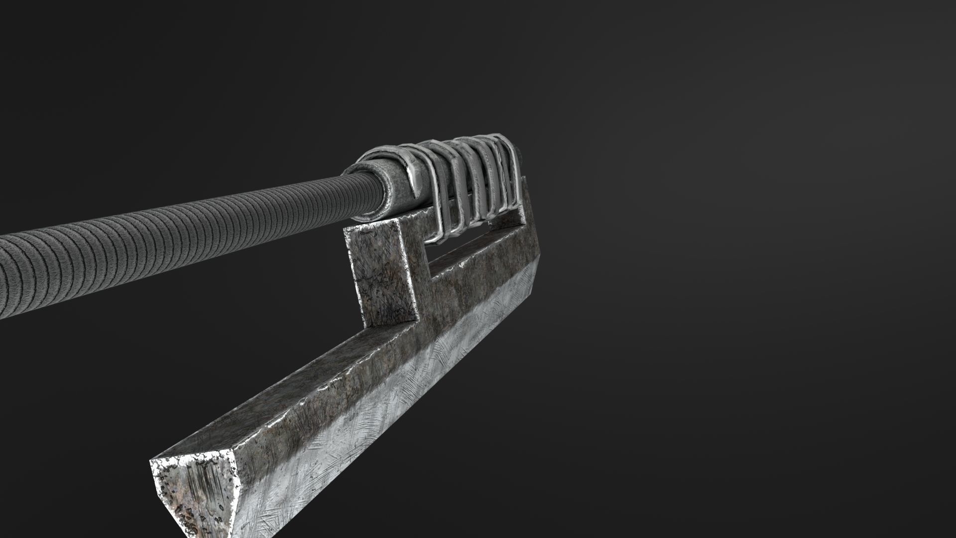 One hit sword Low-poly 3D model_12