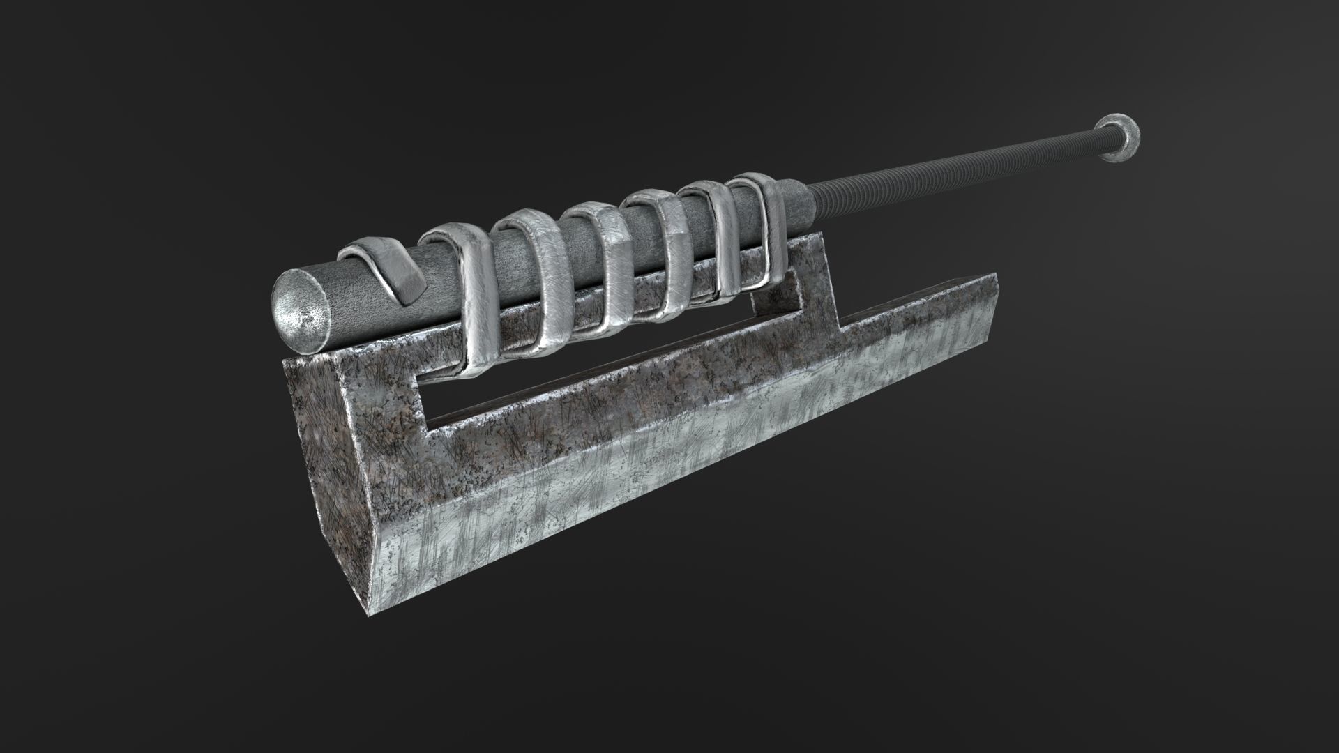One hit sword Low-poly 3D model_26