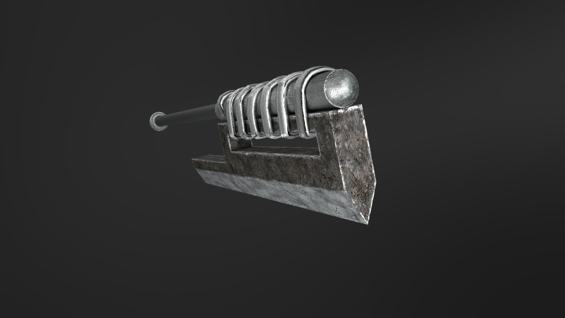 One hit sword Low-poly 3D model_19