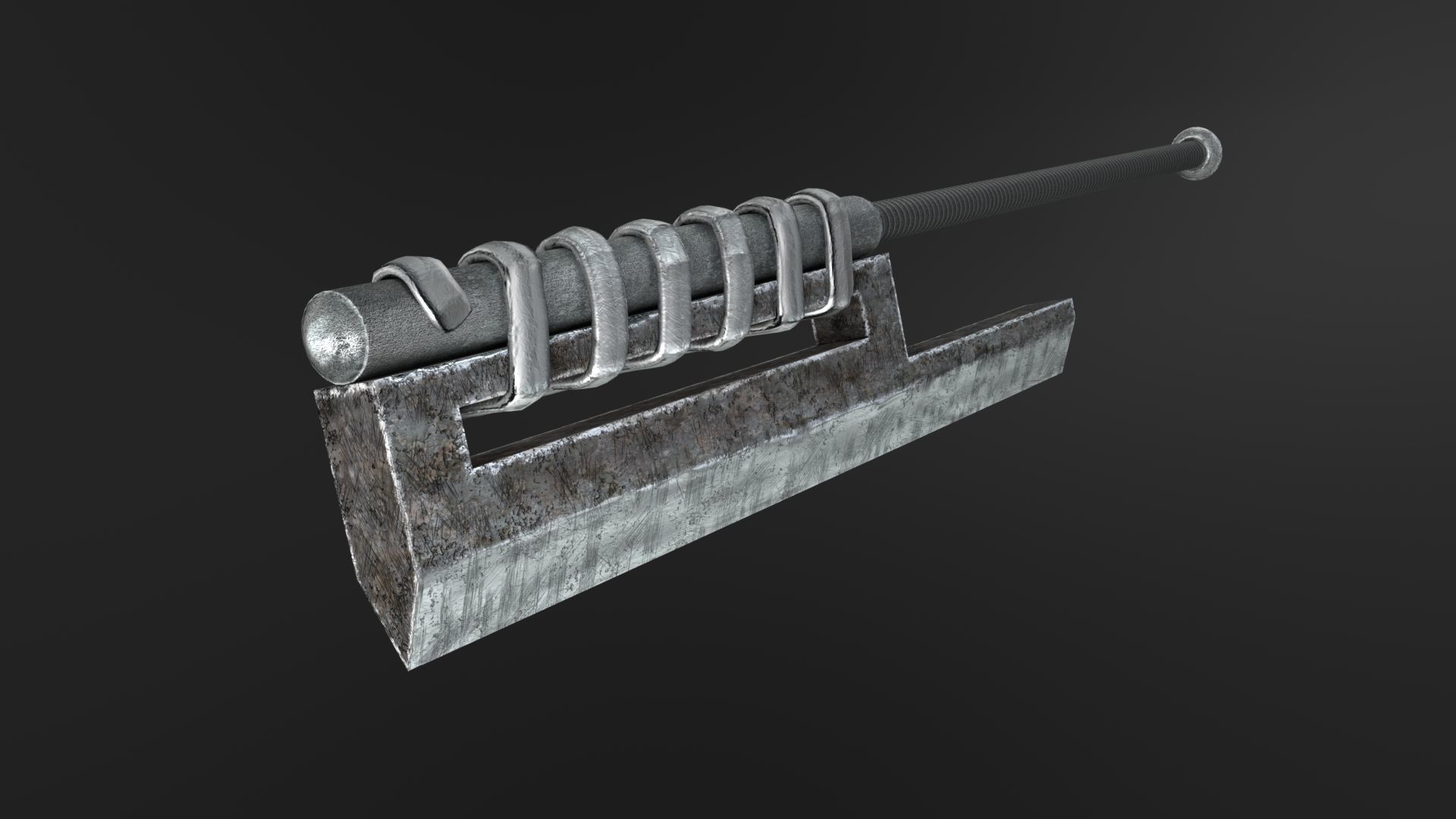 One hit sword Low-poly 3D model_25