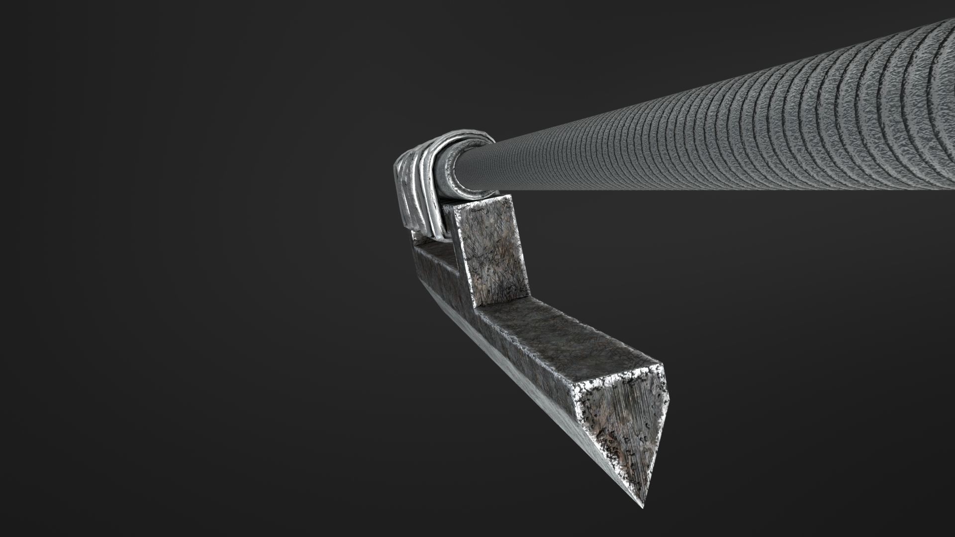 One hit sword Low-poly 3D model_11