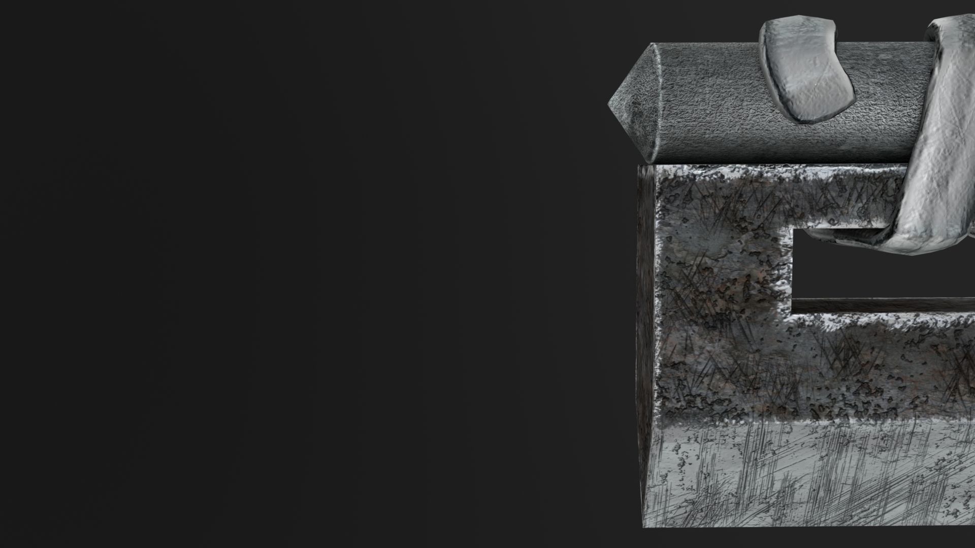 One hit sword Low-poly 3D model_27