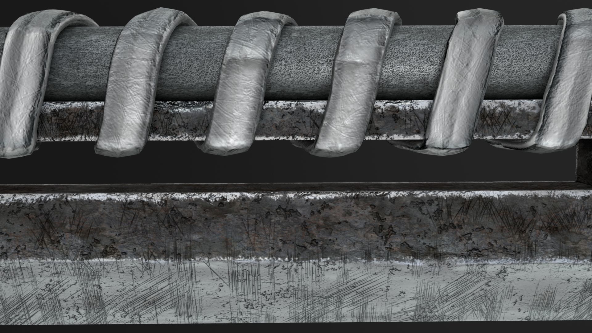 One hit sword Low-poly 3D model_28