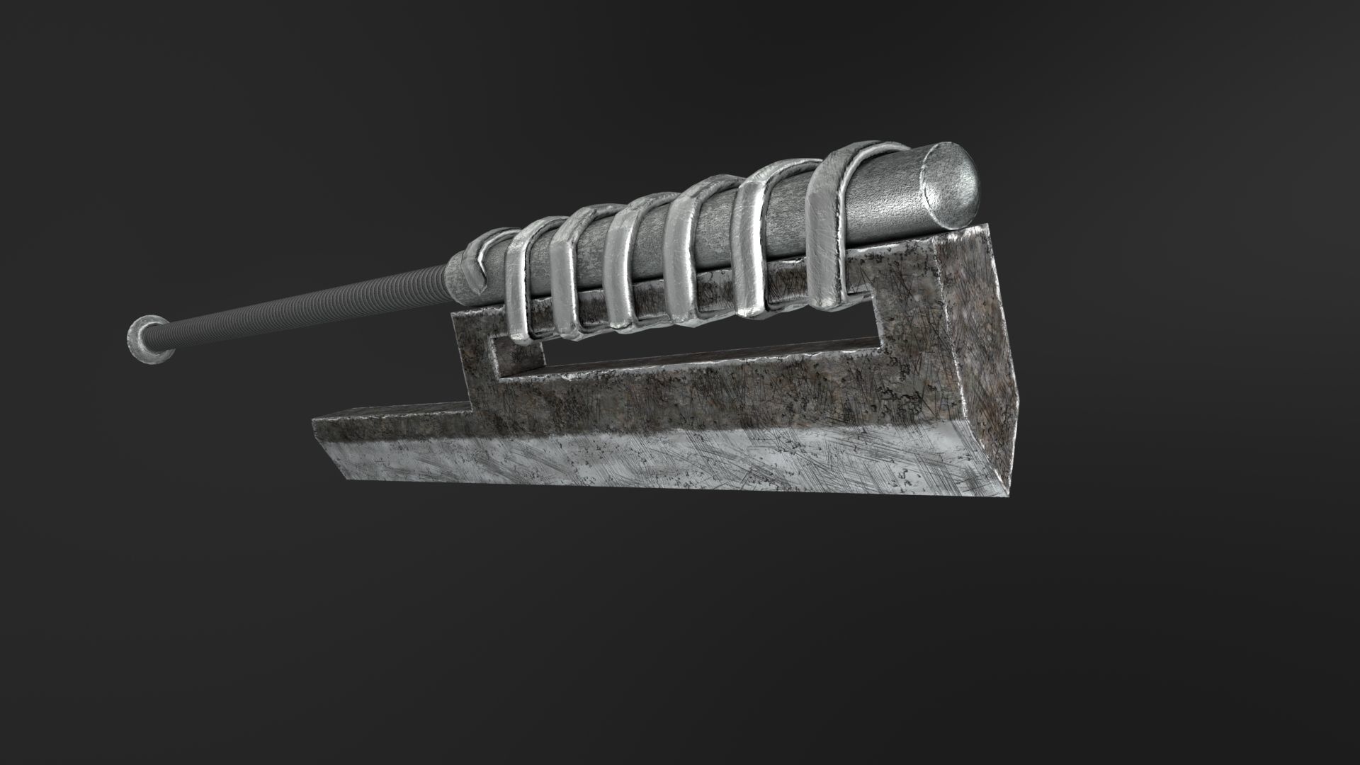 One hit sword Low-poly 3D model_18