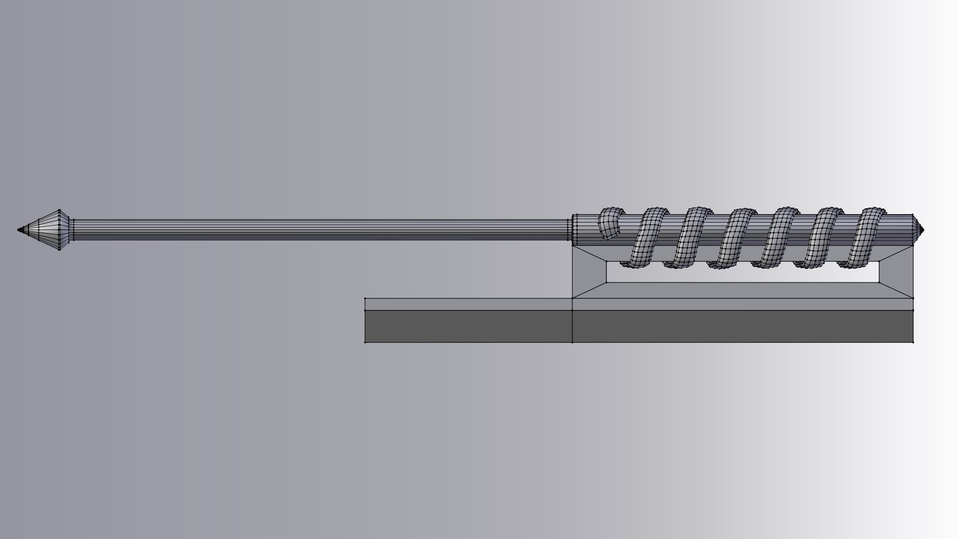 One hit sword Low-poly 3D model_32