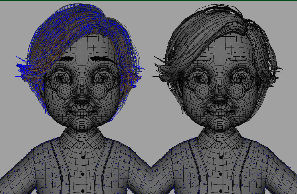 Cartoon Old Woman NoRig 3D model_24