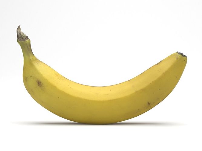Photorealistic Banana 3D Scan 3D model