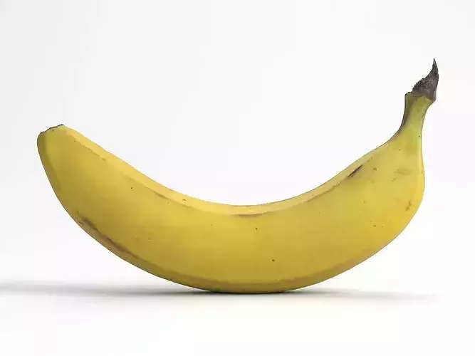 Photorealistic Banana 3D Scan 3D model 2